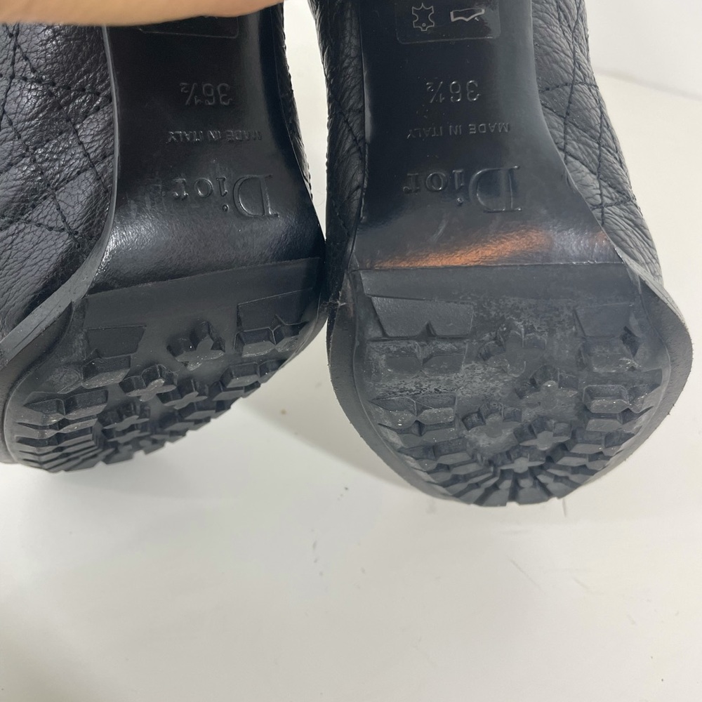 Dior Leather Snow Boots In Black - Picture 6 of 14